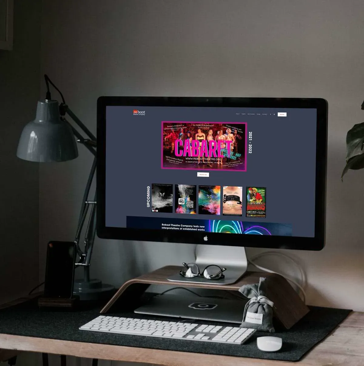 ReBoot Theatre Company — production shot from the website project
