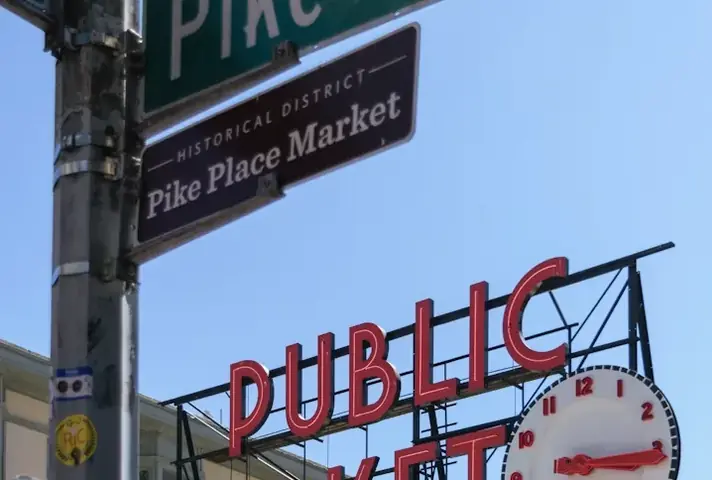 Pike Place Market — the studio's Pacific Northwest home
